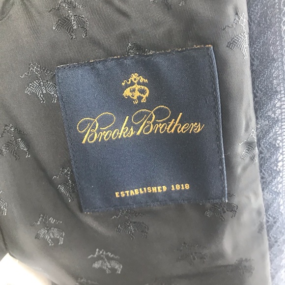 Brooks Brothers Navy Wool Pinstripe Blazer - Picture 5 of 5